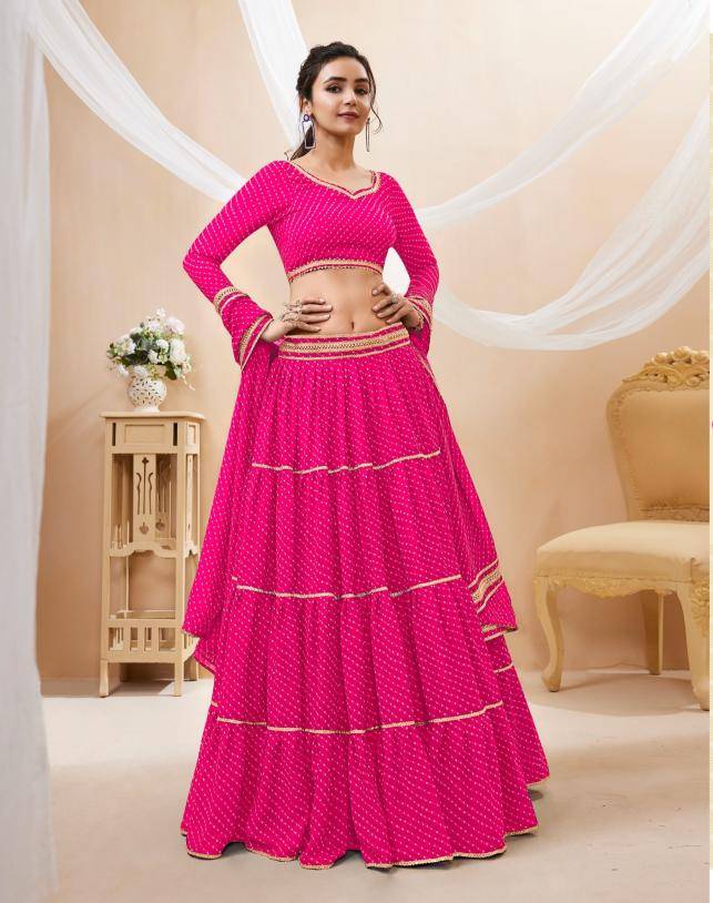 LAVISH VOL 1 georgette Pink Traditional lehenga choli market in Pune